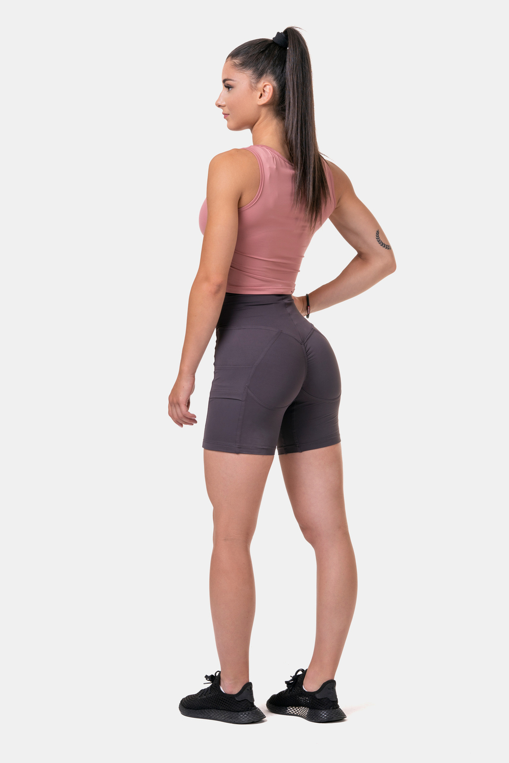 Велосипедки High-waist Fit & Smart biker shorts 575 Каштановые