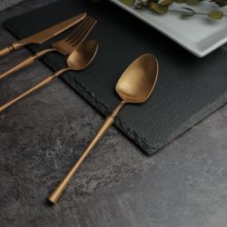 Ложка столовая 19,5 см матовая цвет медь PVD 1920-Copper P.L. [12]