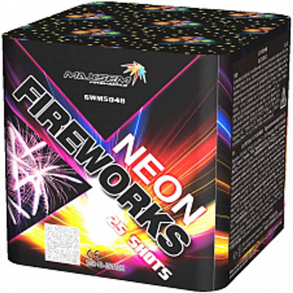 Салют NEON FIREWORKS 25 залпов 1.0 калибр GWM5048 Maxsem