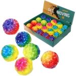 Мяч 7 см «Лунный камень» (антистресс) попрыгун, микс СТИКЕР НА ШОУ-БОКС