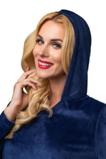 Домашний костюм с капюшоном и карманом-кенгуру (Размер: S) (Цвет: синий)