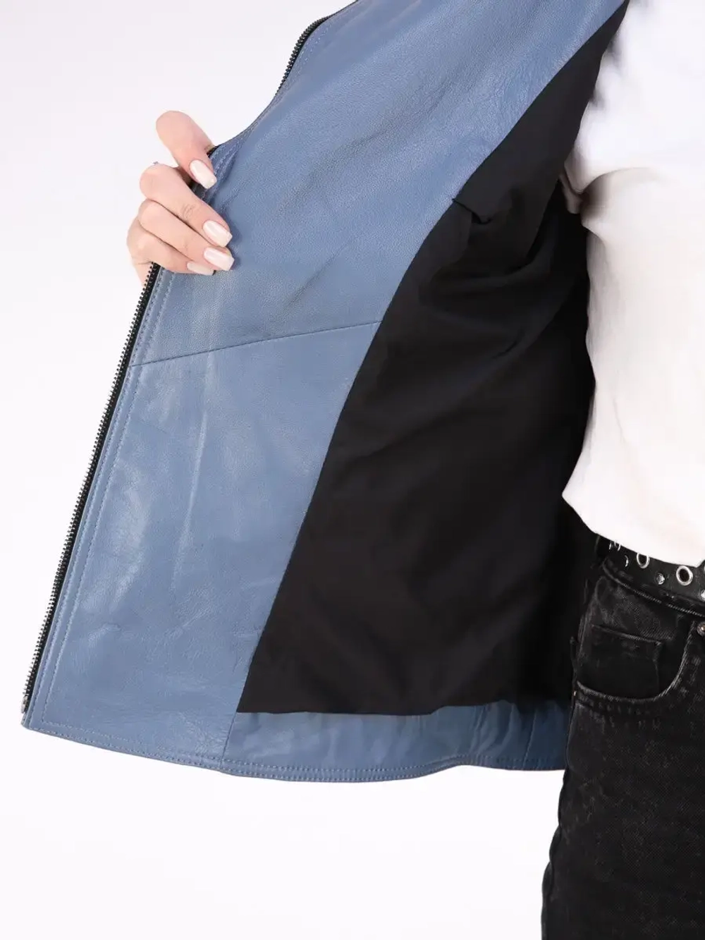 Косуха женская натуральная кожаная