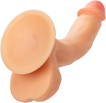 Телесный изогнутый фаллоимитатор The Delivery Man - 21 см. (Цвет: телесный)
