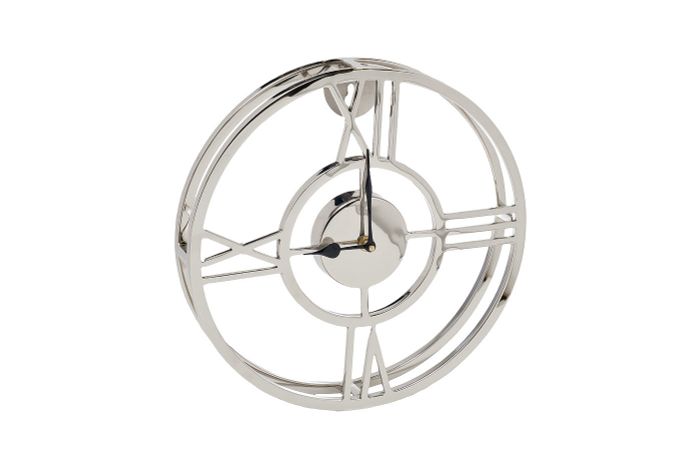 Часы настенные металлические круглые хром Garda Decor 94PR-22355