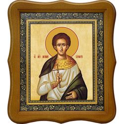 Михаил Вурлиот мученик. Икона на холсте.