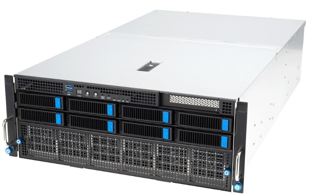 Серверная платформа 4U ASUS ESC8000A-E12P-SKU4/10G/3kW(2+2)/5PCIe/4NVMe