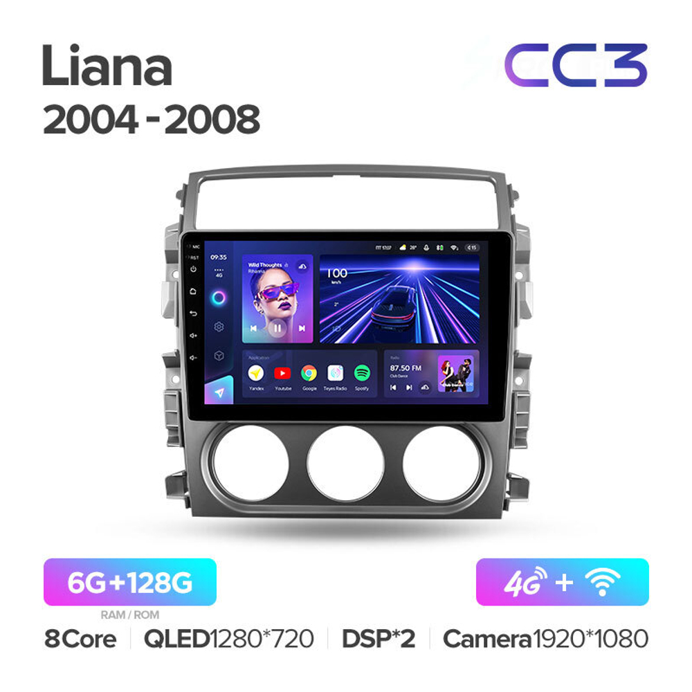 Teyes CC3 9" для Suzuki Liana 2004-2008