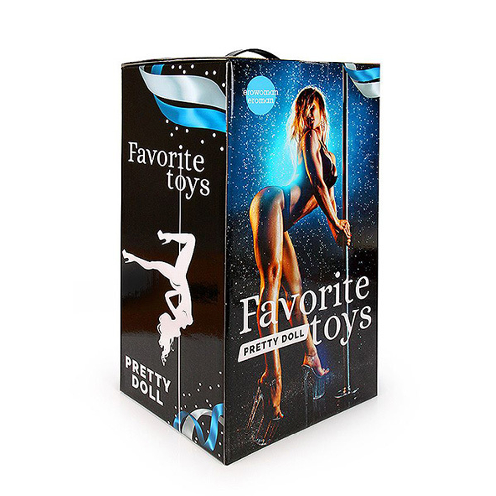 Темнокожая надувная секс-кукла с вибрацией Лионелла Bior Toys Erowoman-Eroman EE-10277