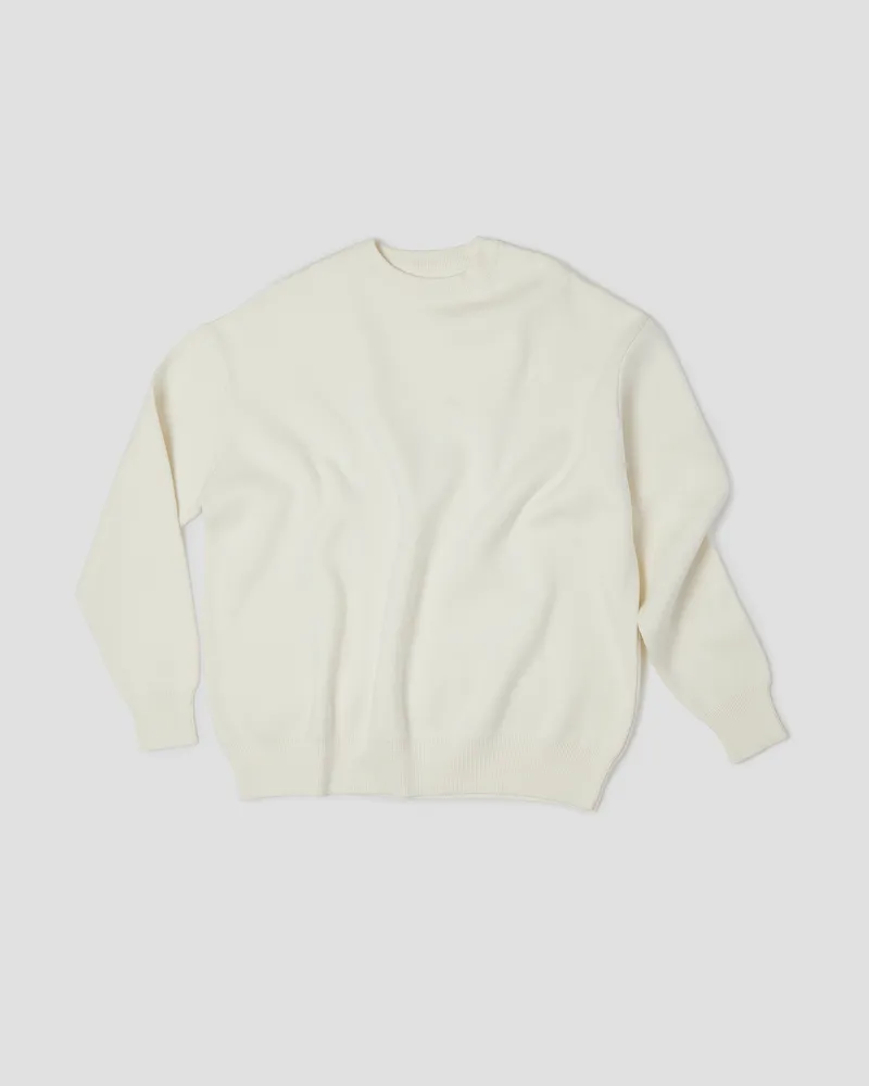 Молочный свитшот из хлопка