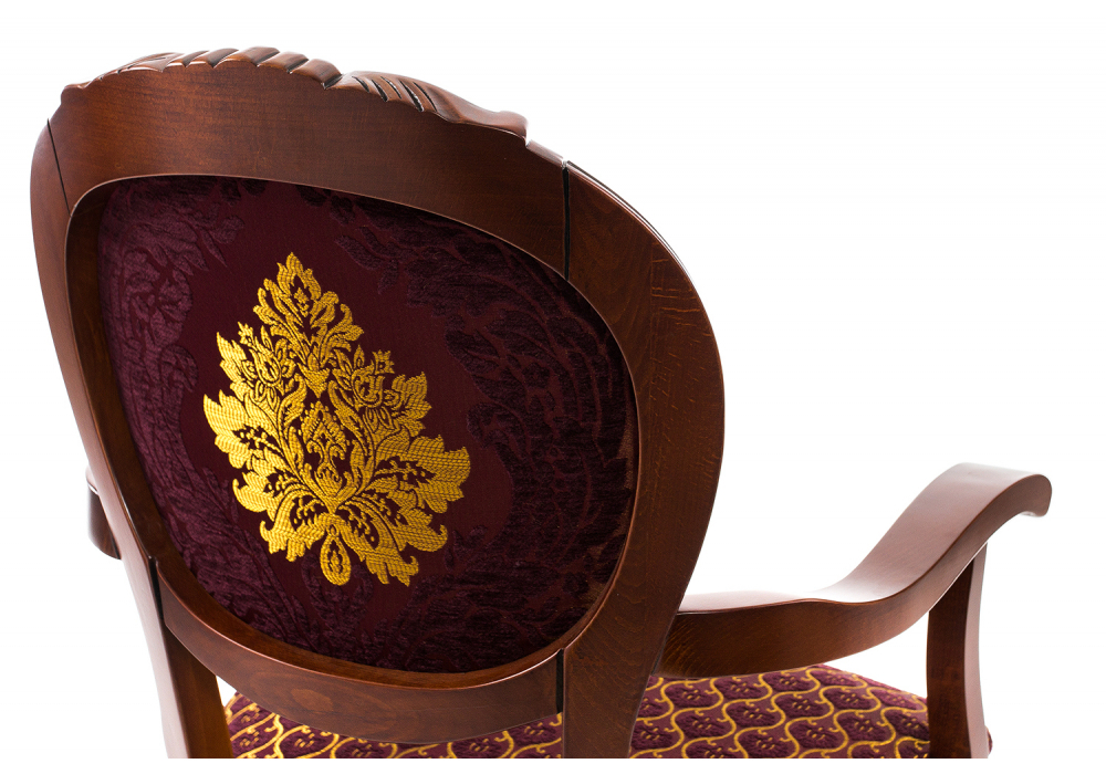 Стул деревянный Woodville Adriano 2 вишня с патиной