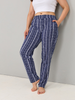 Брюки Б-18/джинсрогожка-оргамент