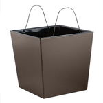 Горшок для цветов InGreen London CUBE 250 х 250 мм, 11,6 л c дренажной вставкой, французский платан