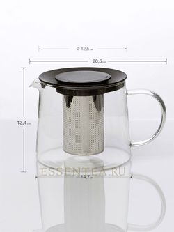 Чайник стеклянный "Брунн" с колбой 1500 мл