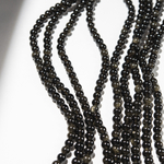 Золотой обсидиан (вулканическое стекло) натуральный, 6мм, шар