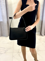 Louis Lefevre Сумка женская натуральная кожа через плечо багет черная