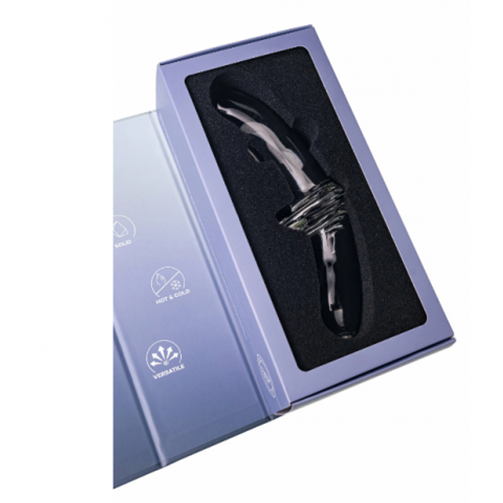 Стеклянный фаллоимитатор Satisfyer Double Crystal (20×5,5 см) прозрачный