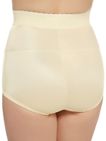 Шелковистые утягивающие трусы с завышенной талией (Размер: M) (Цвет: кофейный)