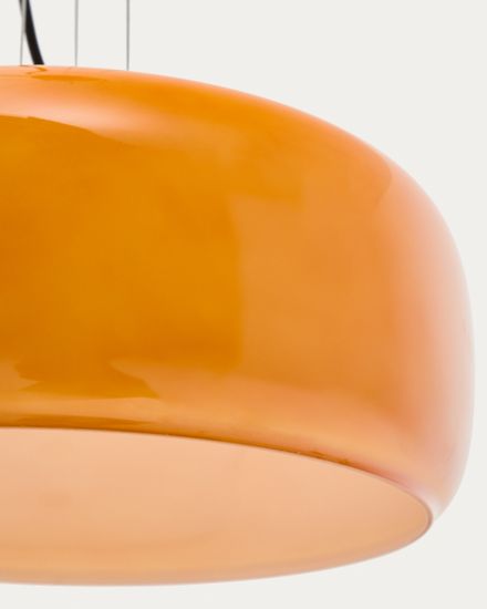Подвесной светильник Reig из оранжевого стекла Ø 38 см