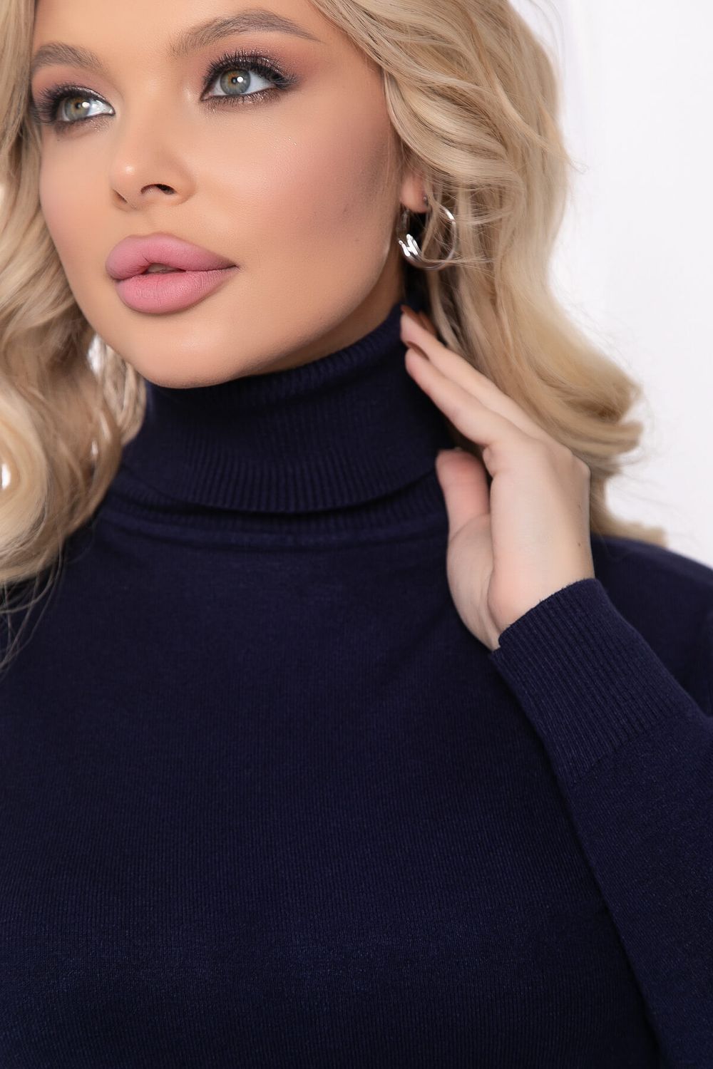 Водолазка Зимняя история (темно-синяя) Б14536-20М LT Collection