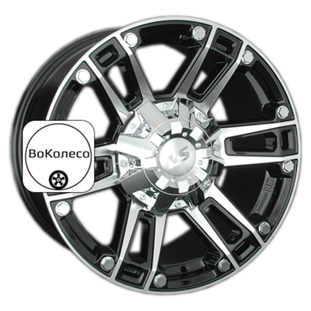 8x17/6x139,7 ET25 D106,1 558 BKF (конус, Колпак+лого) LS