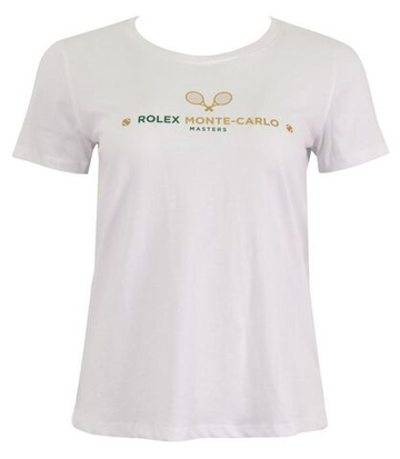 Женская футболка Monte-Carlo Rolex Masters ROLEX - белая