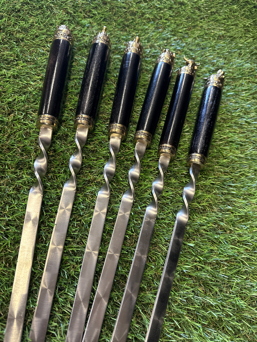 Набор шампуров 6шт 3*12*45 Лесная фауна Мини в колчане