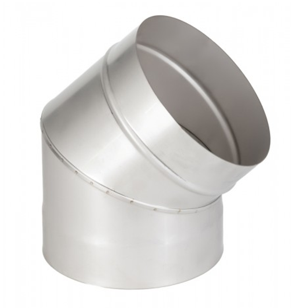 Колено для дымохода нержавеющая сталь Eco Flue 1 мм D115 мм угол 135 градусов