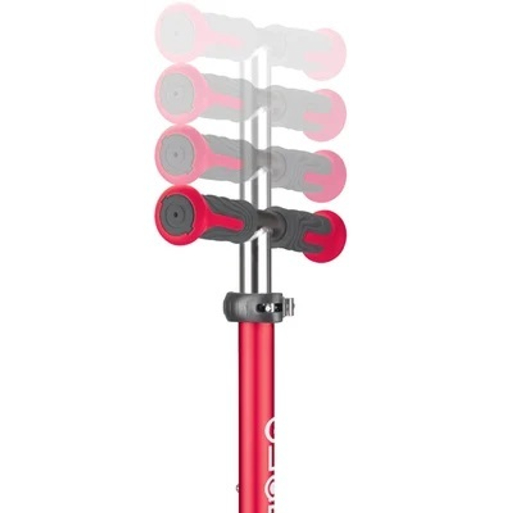 Самокат Globber Elite Deluxe Lights красный