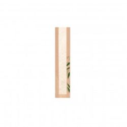 Пакет Feel Green для хлеба с окном 9+4*35 см, крафт-бумага 36 г/см2, 500 шт/уп, Garcia d