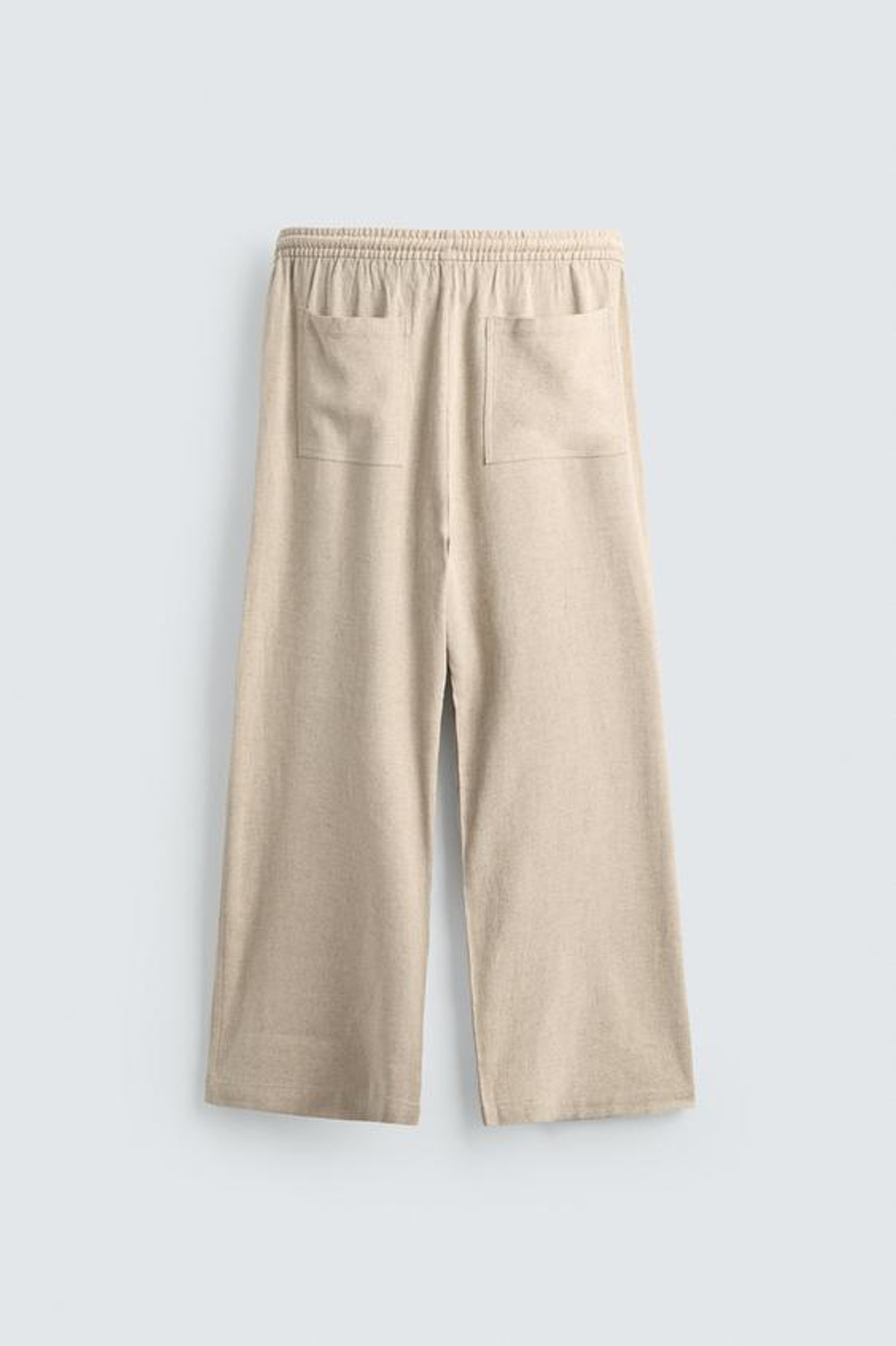 ZARA БРЮКИ RELAXED FIT В КЛЕТКУ, СВЕТЛО-БЕЖЕВЫЙ