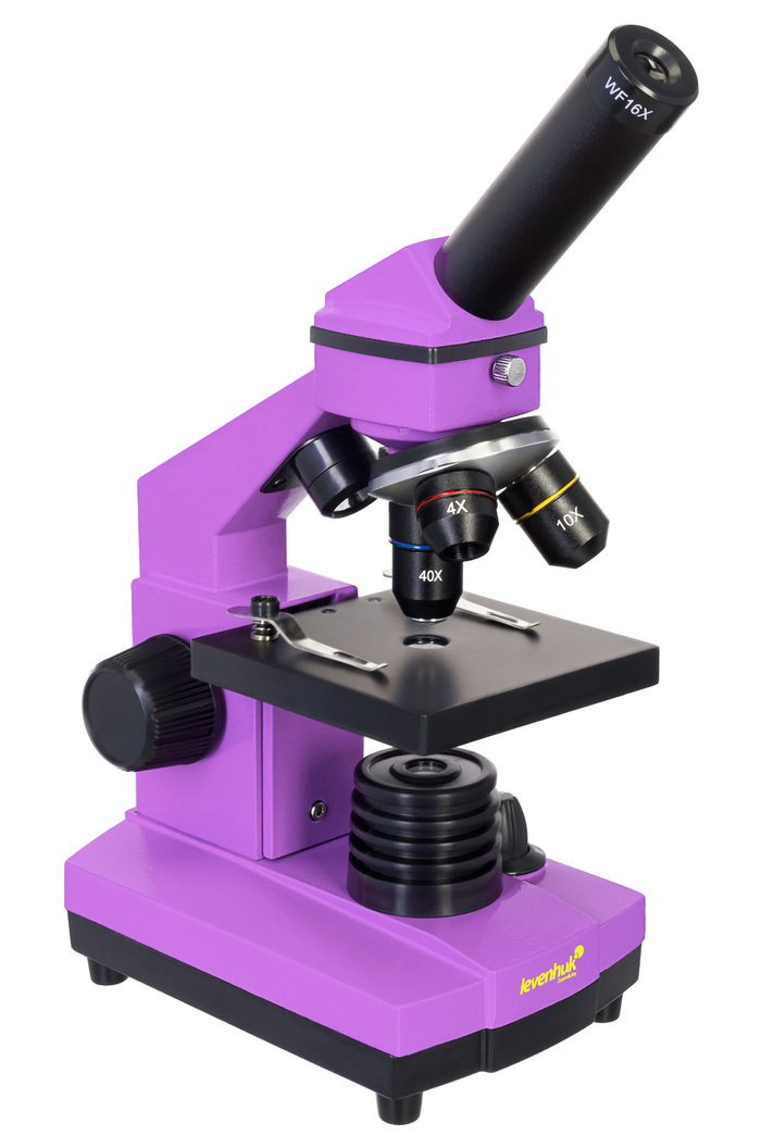 Микроскоп Levenhuk Rainbow 2L Аметист с набором для опытов Levenhuk K50