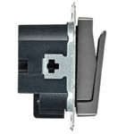 BRITE Выключатель карточный 30А ВС10-1-8-БрС сталь IEK