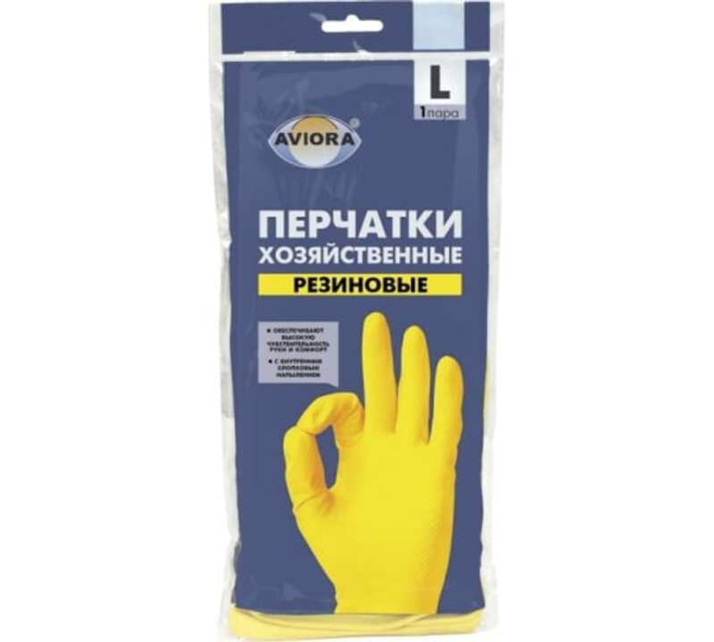 Перчатки Aviora L резина