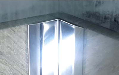 Уголок отделочный внутренний из нержавеющей стали полированный