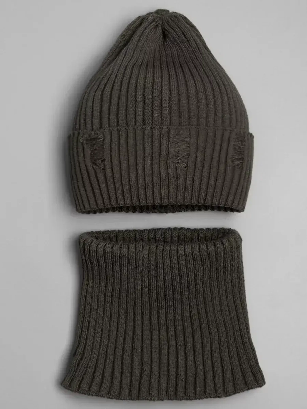 Шапка и снуд для девочки осенние