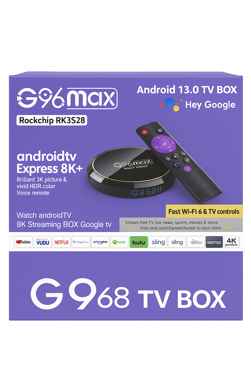 TV BOX G96 Max 19500
