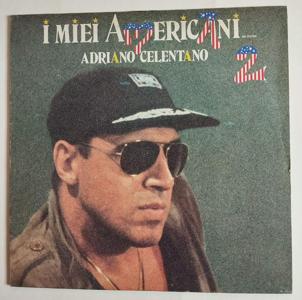 Винтажная виниловая пластинка LP Adriano Celentano I Miei Americani (Tre Puntini) 2 (Italy 1986)