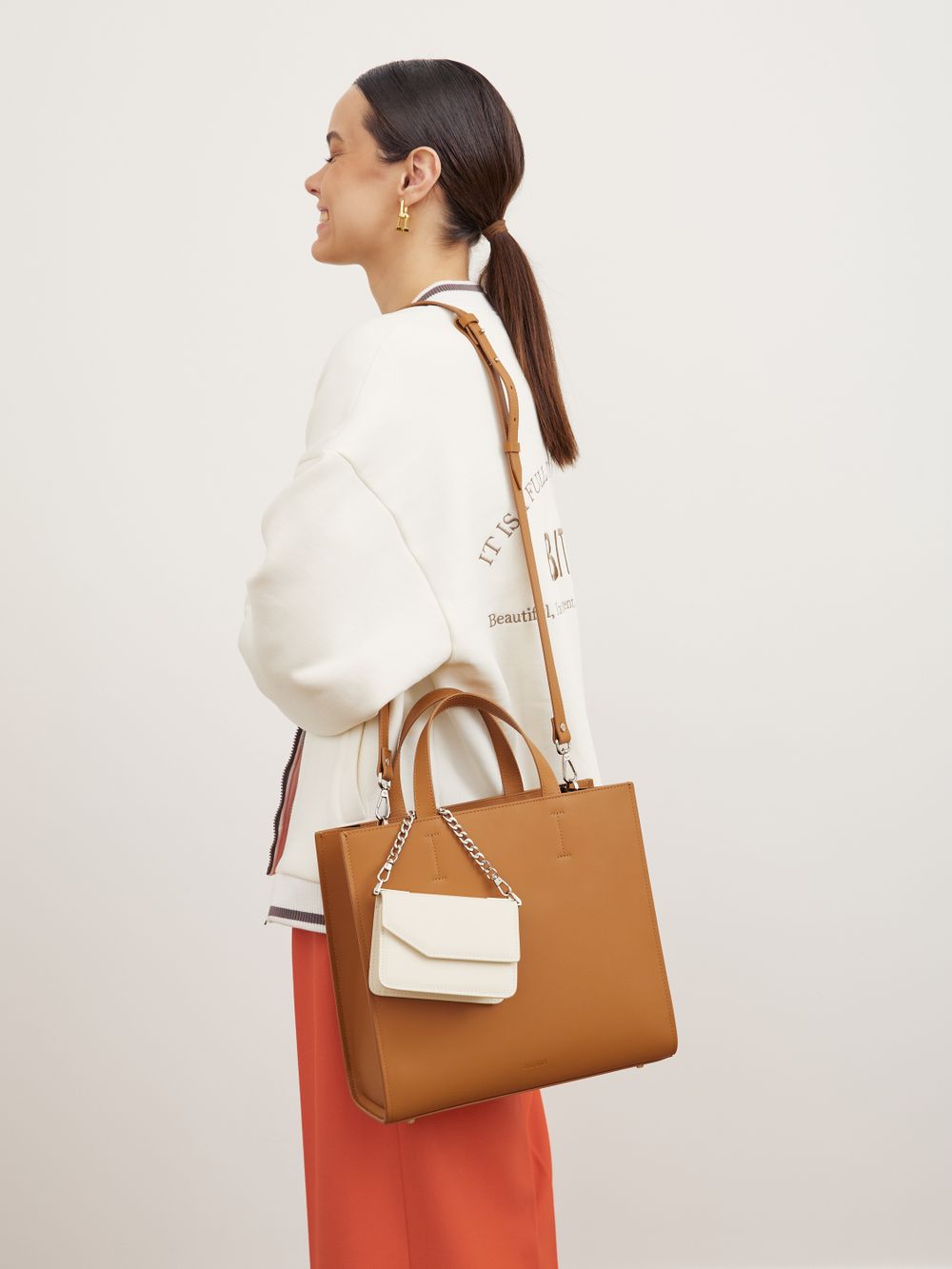 МИНИ-СУМОЧКА «BASE» МОЛОЧНЫЙ