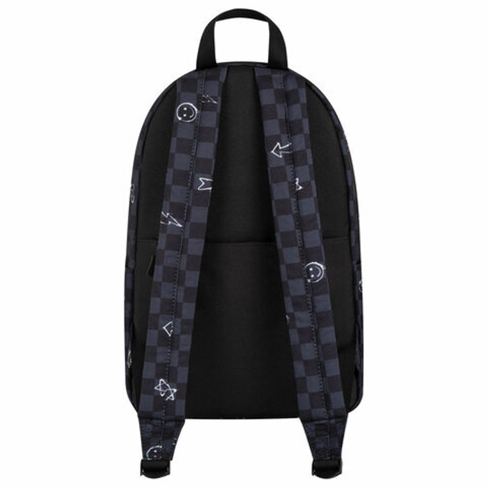 Рюкзак HEIKKI POSITIVE (ХЕЙКИ) универсальный, карман-антивор, "Gray Chess", 42х28х14 см, 273855