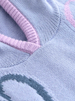 Толстовка вязаная с капюшоном для девочки Next Q87-930, Сиреневый