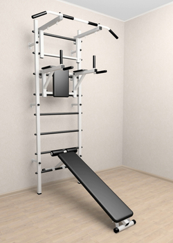 Шведская стенка Sv Sport усиленная 605 (Турник стандарт/Брусья/Скамья)