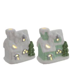 GAEM Фигурка декоративная с подветкой "Домик" (подсветка, 2xLR44), L7,5 W4,5 H7,5 см, 2в.