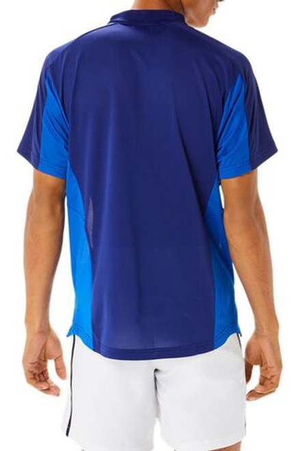 Теннисное поло Asics Match Actibreeze Polo Short M - brilliant white/dive blue