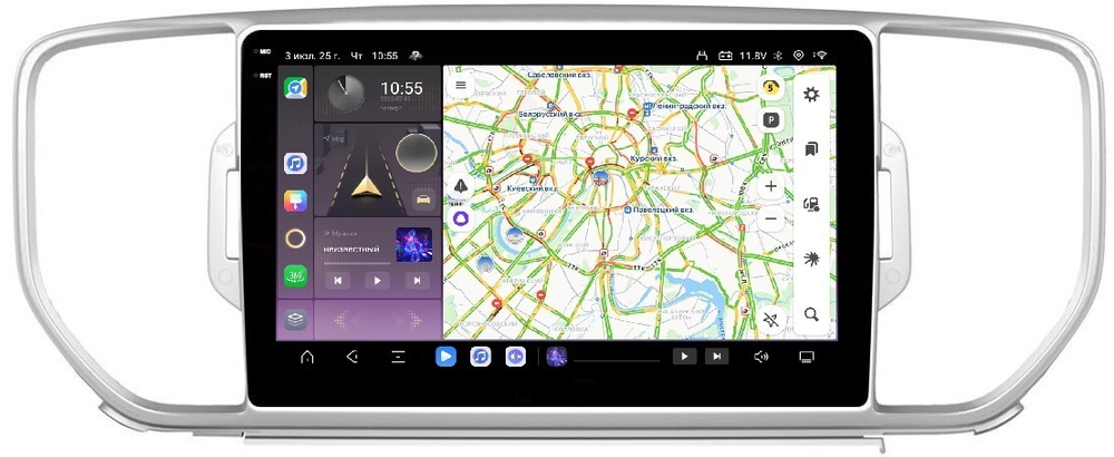 Магнитола для KIA Sportage 2016-2018 - Carmedia OL-9733 QLed+2K, Android 13, TS20, CarPlay, 4G SIM-слот