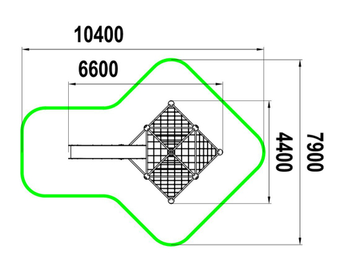 Фигура для лазания с горкой Галактика СП-1.94.1