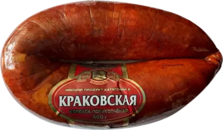 Колбаса Башкирские колбасы Краковская полукопченая 400г