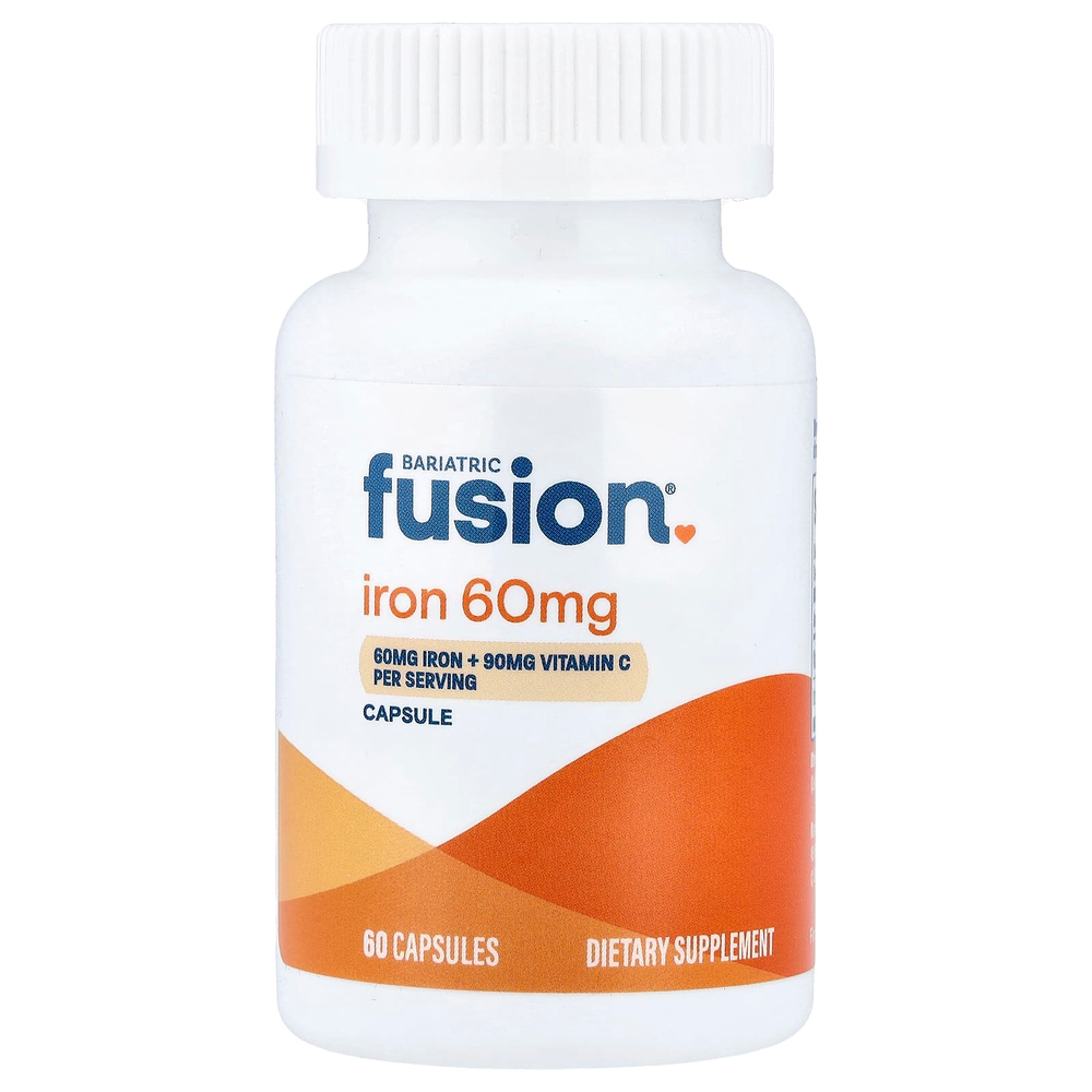Bariatric Fusion, железо и витамин C, 60 капсул