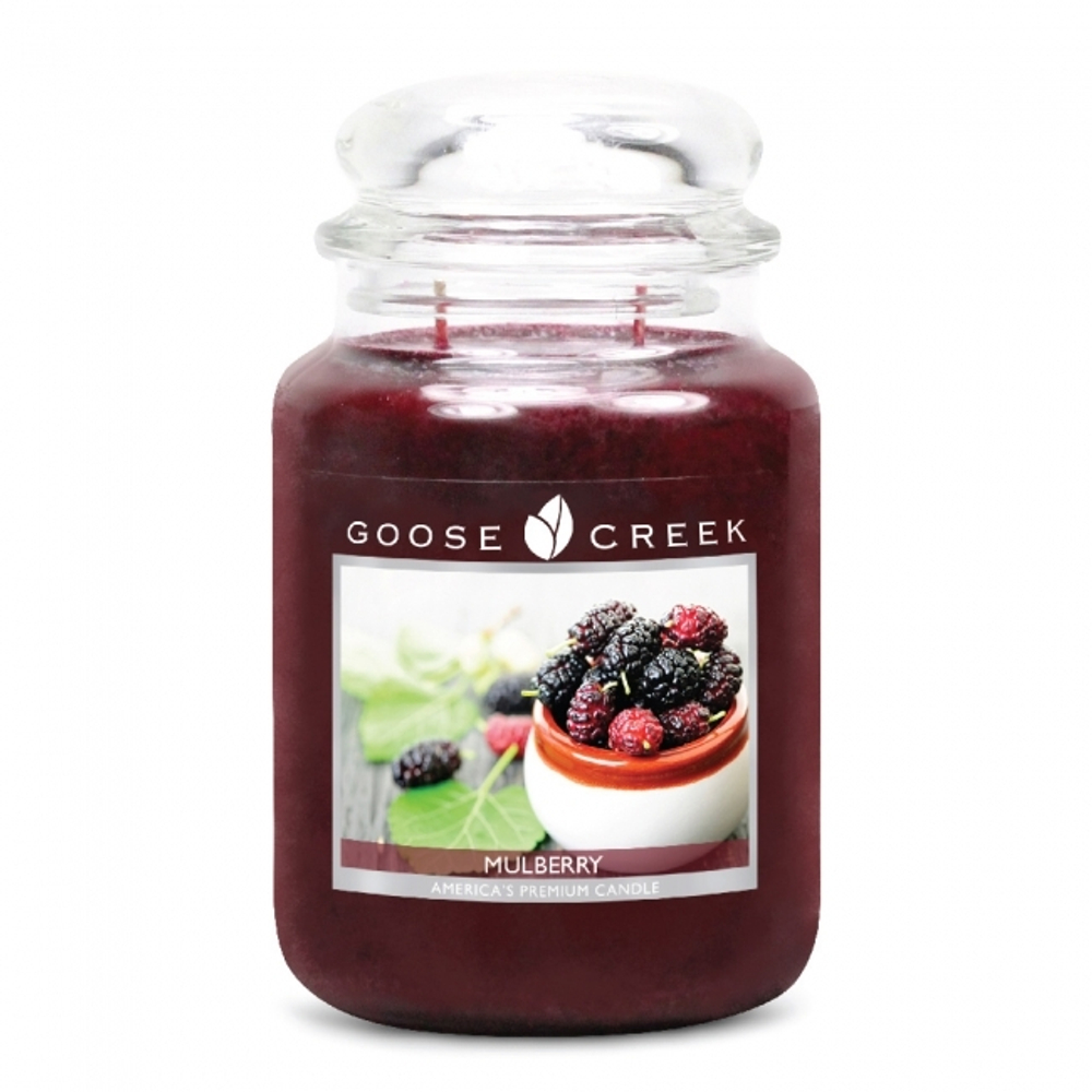 Ароматическая свеча в большой банке 680г Goose Greek Mulberry - Шелковица