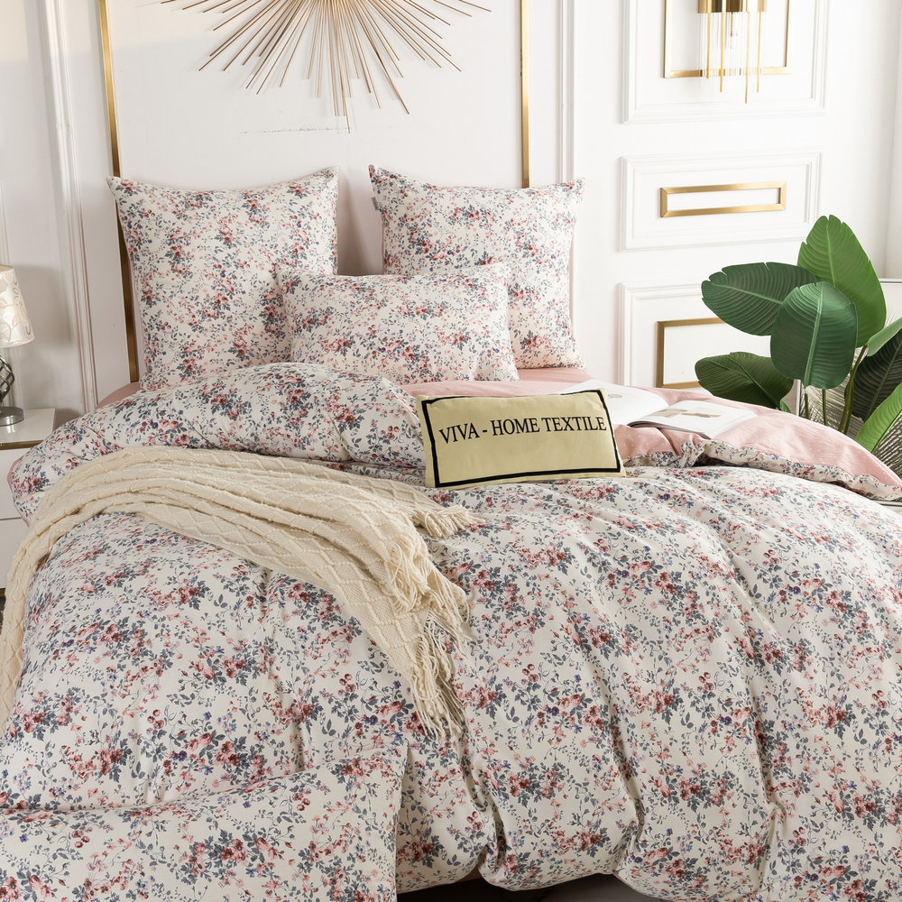 Комплект постельного белья Делюкс Сатин 100% хлопок на резинке LR434