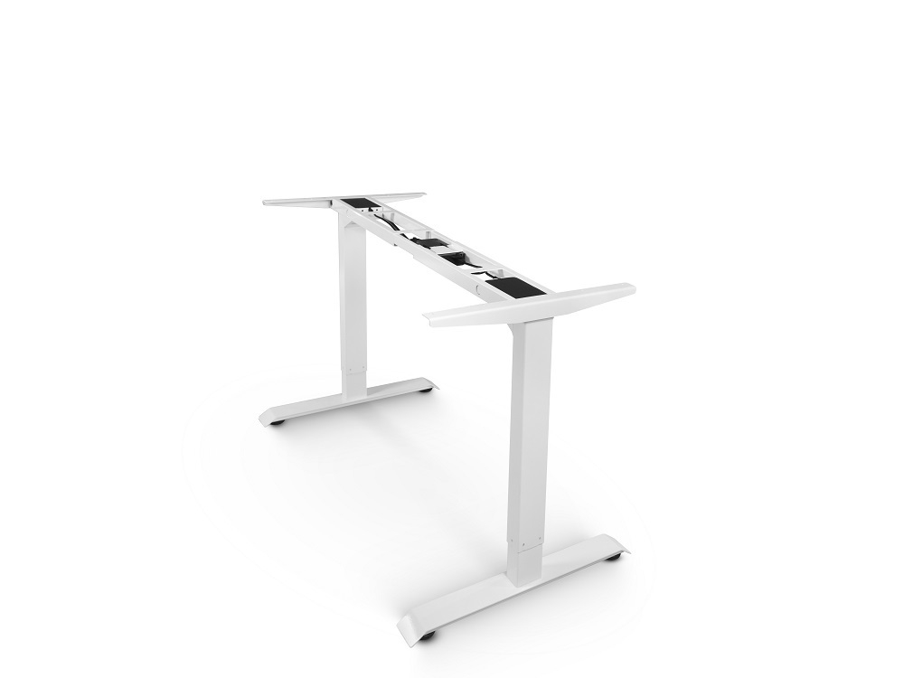 Регулируемый компьютерный стол Bazalt с регулировкой по высоте — столешница МДФ Дуб европейский